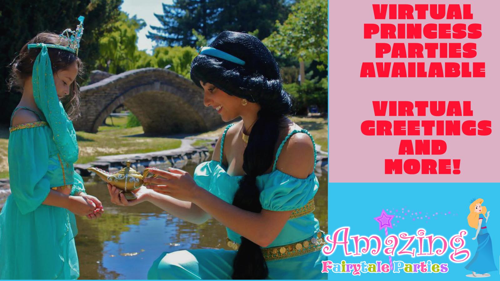 how to have a virtual princess party